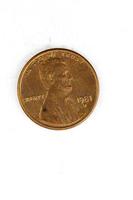 1 US-Cent-Münze Kupfer in Gott, dem wir vertrauen