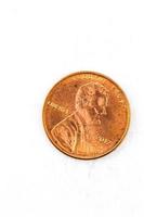 1 US-Cent-Münze Kupfer in Gott, dem wir vertrauen
