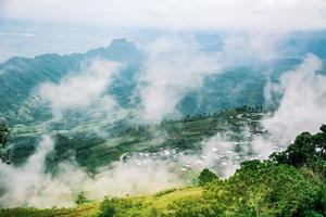 Landschaft der Berge, in Thailand foto