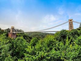 HDR-Clifton-Hängebrücke in Bristol foto