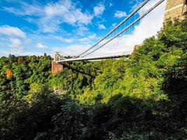 HDR-Clifton-Hängebrücke in Bristol foto