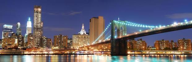 Skyline-Panorama von New York City Manhattan foto