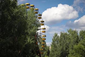 Riesenrad, Stadt Prypjat in der Sperrzone von Tschernobyl, Ukraine foto