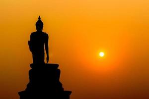 Silhouette Buddha foto