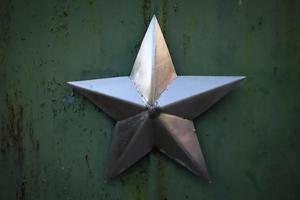 Sternzeichen in der Stadt Prypjat, Sperrzone von Tschernobyl, Ukraine foto