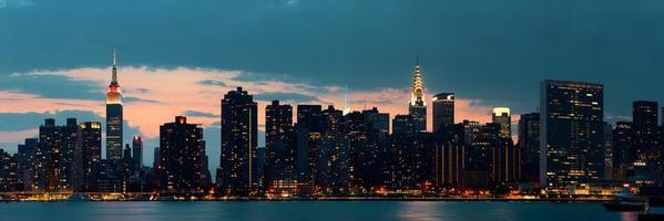 Skyline von Midtown Manhattan foto