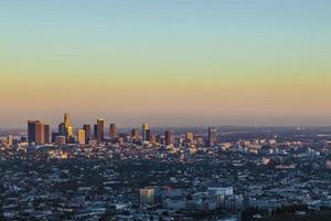 Blick in die Innenstadt von Los Angeles foto