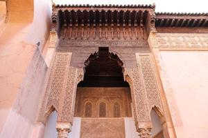 Saadiens-Gräber in Marrakesch in Marokko foto