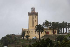 Kap Spartel Leuchtturm in Tanger, Marokko foto
