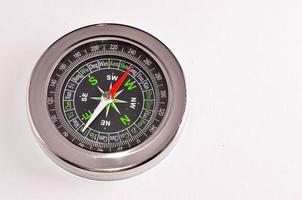 Kompass auf weiß foto