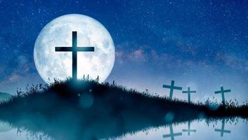 Kreuzigung Jesu Christi. Weihnachten, Ostern, Erlösung der Sünden, Opfer und Religion. foto