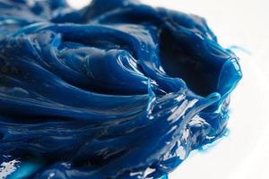 Fett, blaues hochwertiges synthetisches Lithiumkomplexfett, Hochtemperatur- und Maschinenschmierung für Automobil und Industrie. foto
