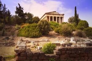 Tempel des Hephaistos in Athen foto
