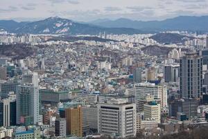 Seoul Stadtbild Luftaufnahme