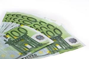 Euro Banknoten Geld hundert isoliert