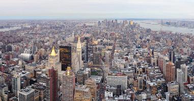 Skyline der Innenstadt von New York City, Manhattan foto