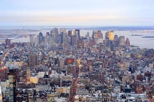 Skyline der Innenstadt von New York City, Manhattan foto