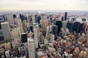 Skyline von Manhattan mit Wolkenkratzern von New York City foto