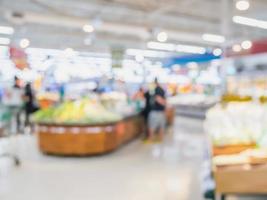 Supermarkt Lebensmittelgeschäft abstrakt Unschärfe Hintergrund foto