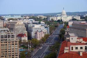 Luftaufnahme des Capitol Hill-Gebäudes, Washington DC foto