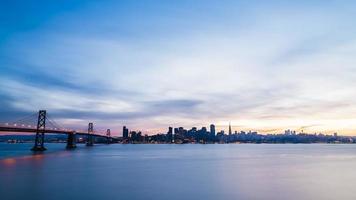 Skyline von San Francisco bei Sonnenuntergang