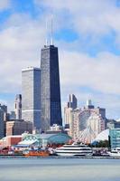 urbane skyline von chicago foto