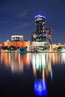 Orlando Innenstadt Abenddämmerung foto