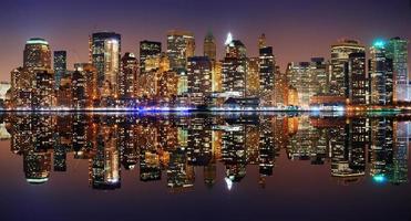 manhattan-panorama, new york city foto