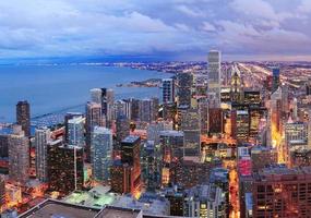Chicago-Skyline-Panorama-Luftbild foto