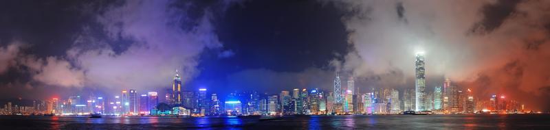 Skyline-Panorama von Hongkong foto