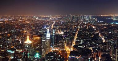 Luftaufnahme von New York City Manhattan foto