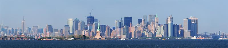 new york city untere manhattan skyline foto