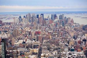 Skyline der Innenstadt von New York City, Manhattan foto