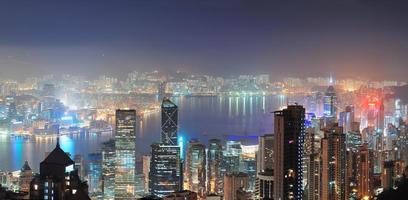 Hong Kong in der Nacht foto