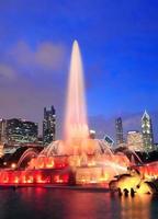 Blick auf den Chicago-Brunnen foto