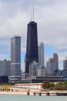 Blick auf die Küste von Chicago foto