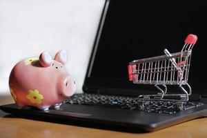 Online-Rabatte und Erfolg beim Online-Shopping foto