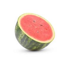 Wassermelone lokalisiert auf weißem Hintergrund foto