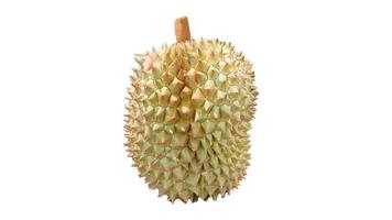 beliebtes obst in thailand. Durian isoliert auf weißem Hintergrund foto