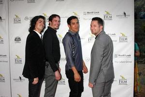 los angeles, 25. september - michael j marasco, eric jordan baker, keahu kahuanui, quinn p smith bei der freitagabendgala des catalina film festivals im avalon theater am 25. september 2015 in avalon, ca foto