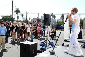 los angeles 19. september - presley aronson und fans beim catalina film fest 2021 in long beach, im scottish rite event center am 19. september 2021 in long beach, ca foto