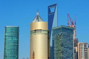 Blick auf die Skyline von Shanghai foto