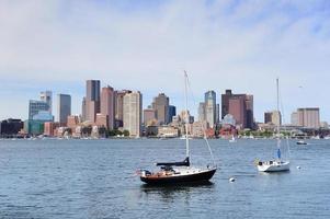 Blick auf die Innenstadt von Boston foto