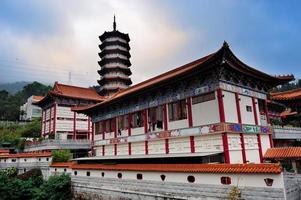 Blick auf den chinesischen Tempel foto