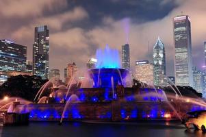 Chicago-Nachtansicht foto