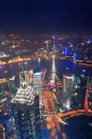Blick auf die Stadt Shanghai foto