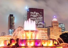 Blick auf den Chicago-Brunnen foto