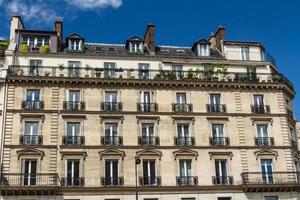 schöne pariser straßenansicht paris, frankreich europa foto