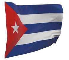 Kuba-Flagge isoliert foto