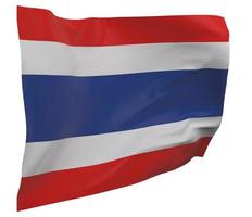 Thailand-Flagge isoliert foto